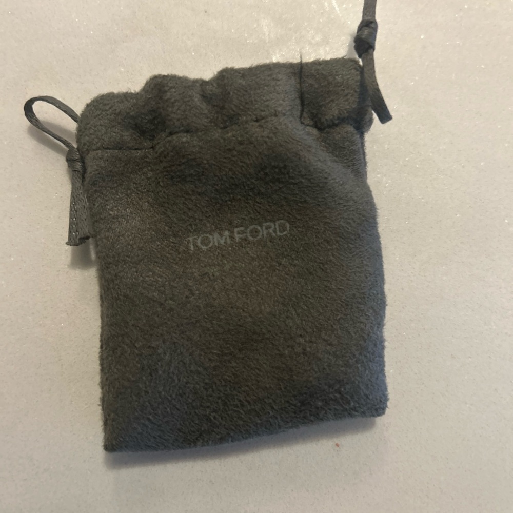 Tom Ford Charcoal Suede Pouch